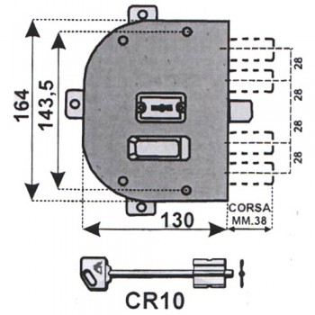 cr 2350 dx serratura cr 2350 dx serratura